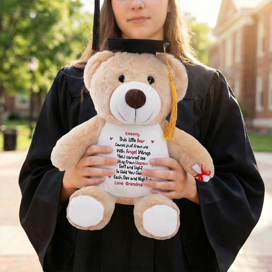 Graduation Bear 2026, Custom Teddy Bear With Message, High School Grad ...