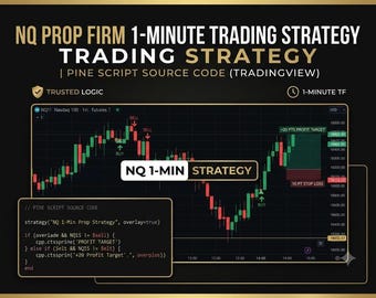 NQ Prop Firm 1-Minute Trading Strategy | Pine Script Source Code (TradingView)