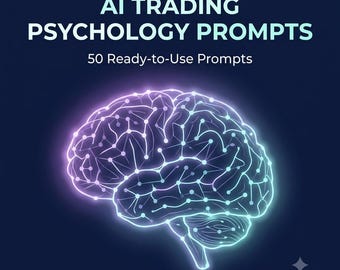 AI Trading Psychology Prompts | Trader Mindset, Discipline & FOMO Journal Prompt Pack (Digital PDF)