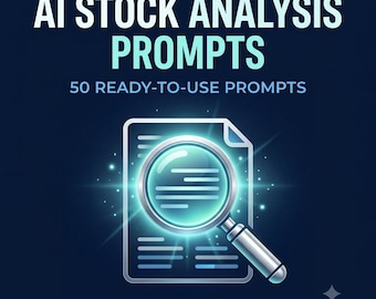 AI Stock Analysis Prompts | Investor Research, Valuation & Portfolio Review Prompt Pack (Digital PDF)
