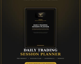 Daily Trading Session Planner | Futures & Day Trading Routine (PDF Workbook)