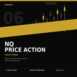 NQ Price Action Guide, Nasdaq Futures Trading Framework, Printable A4 PDF