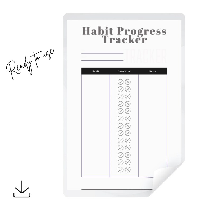 Professional Habit Progress Tracker | High-performance Routine Success ...