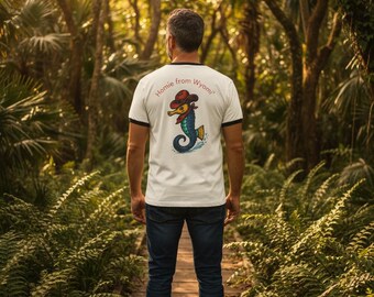 Homie From Wyomi' Seahorse Ringer-T-shirt | Ringer-T-shirt