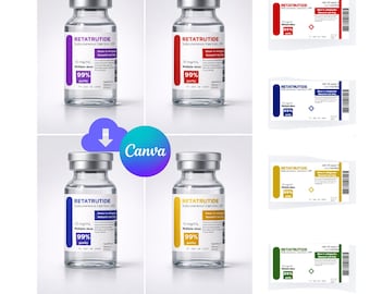 Peptide Label Template- Scientific Font #2 (3mL)