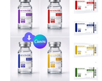 Peptide Label Template- Scientific Font #2 (5mL)