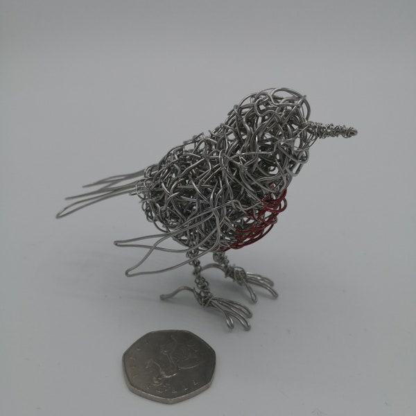 Wire Bird Sculpture - Etsy UK