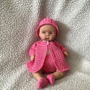 Crochet Sweater Set For 10 Inch Ooak Doll