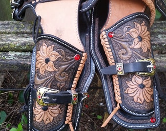 Western Custom Tooled Holsters and Belts for Cowboy Action and SASS