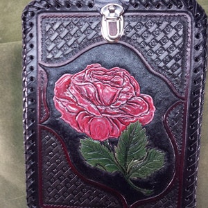 Custom Leather Hand Tooled Padfolios, Notebook PC Cases, Nook, Kindal, ereader Cases of any kind image 3