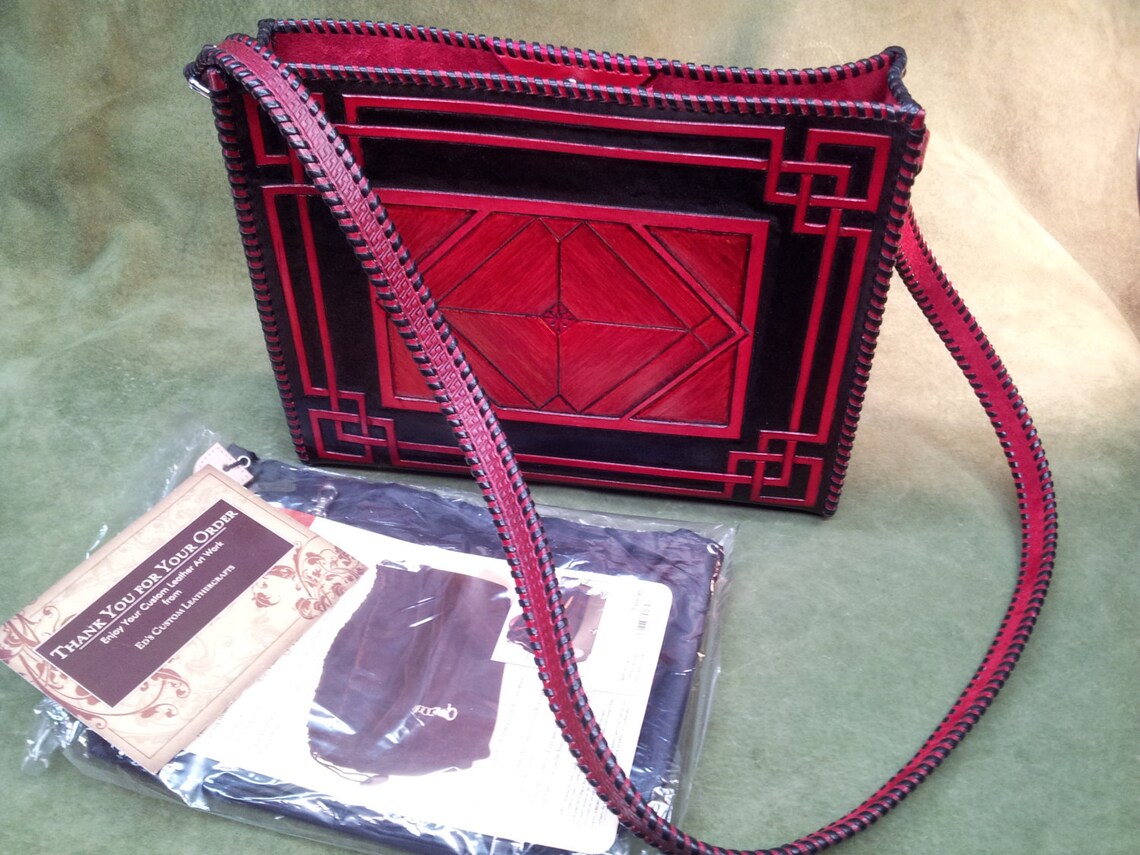 Custom Leather Purses Etsy