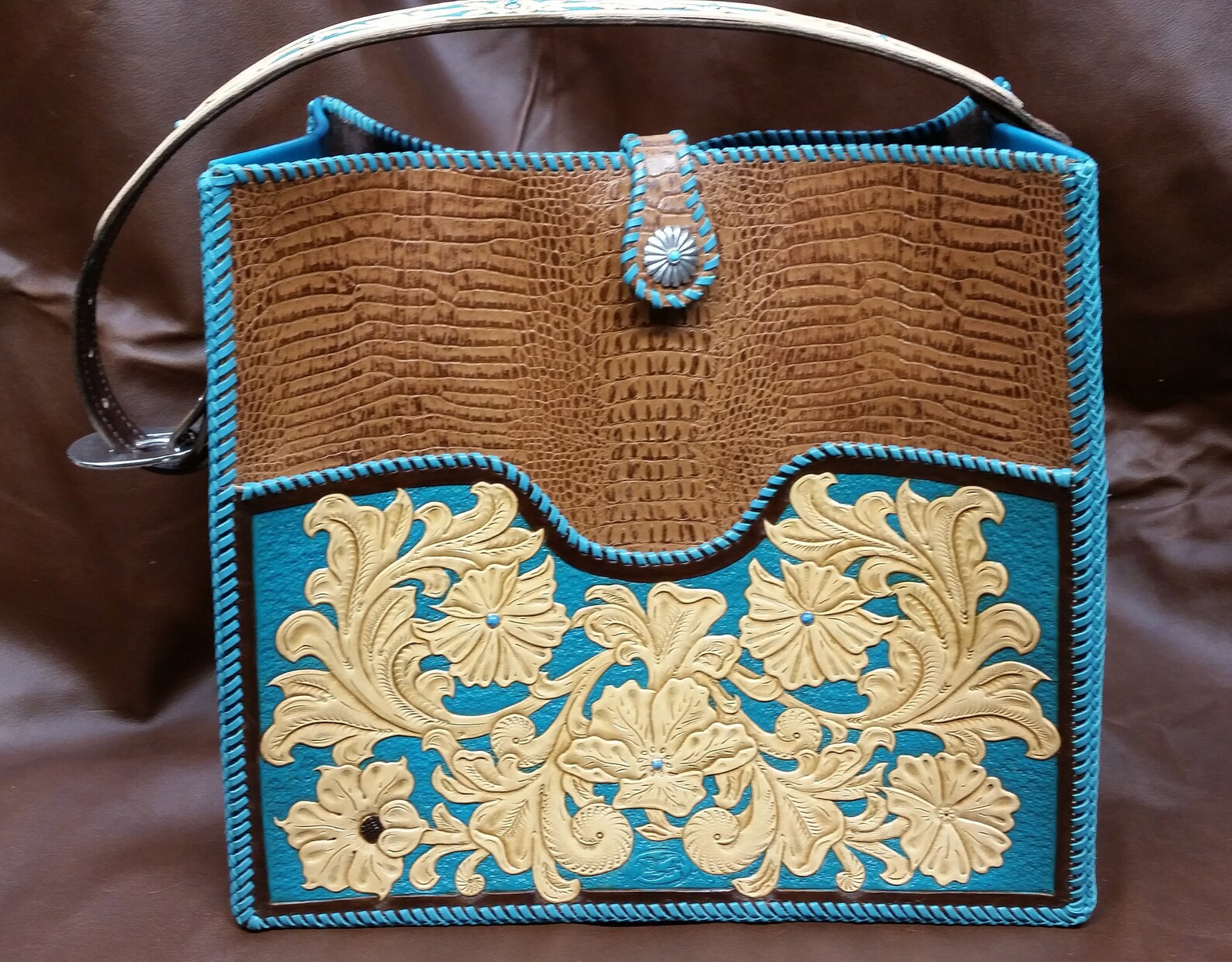 Custom Leather Purses Etsy