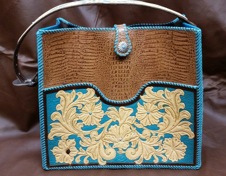 Custom Leather Purses Etsy