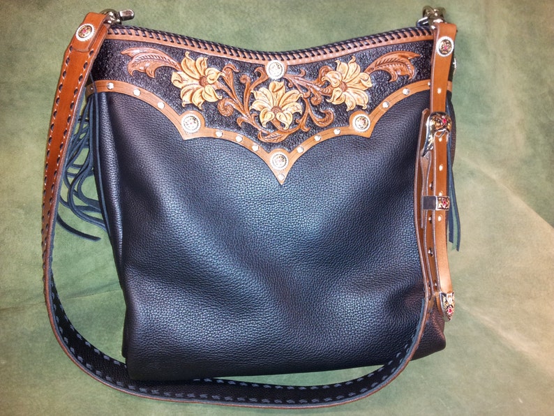 Custom Leather Purses Etsy