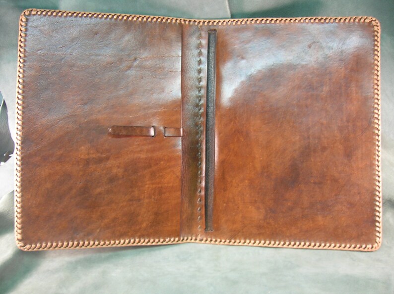 Custom Leather Hand Tooled Padfolios, Notebook PC Cases, Nook, Kindal, ereader Cases of any kind image 4