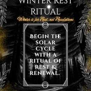 Winter Rest Ritual Workbook PDF | Self Care Healing Journal | Burnout Recovery & Emotional Balance | Printable Digital Download