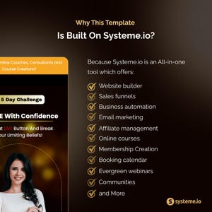 Systeme.io Challenge Funnel Template | Lead Magnet | Sales Funnel For Coaches (Sell VIP Pass) image 8