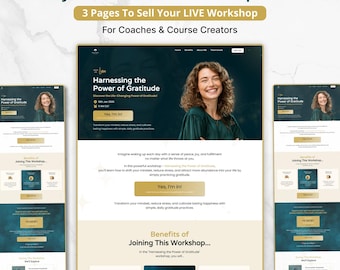 Systeme.io-loodmagneettrechter | Live workshopsjabloon | Marketing voor levenscoaching