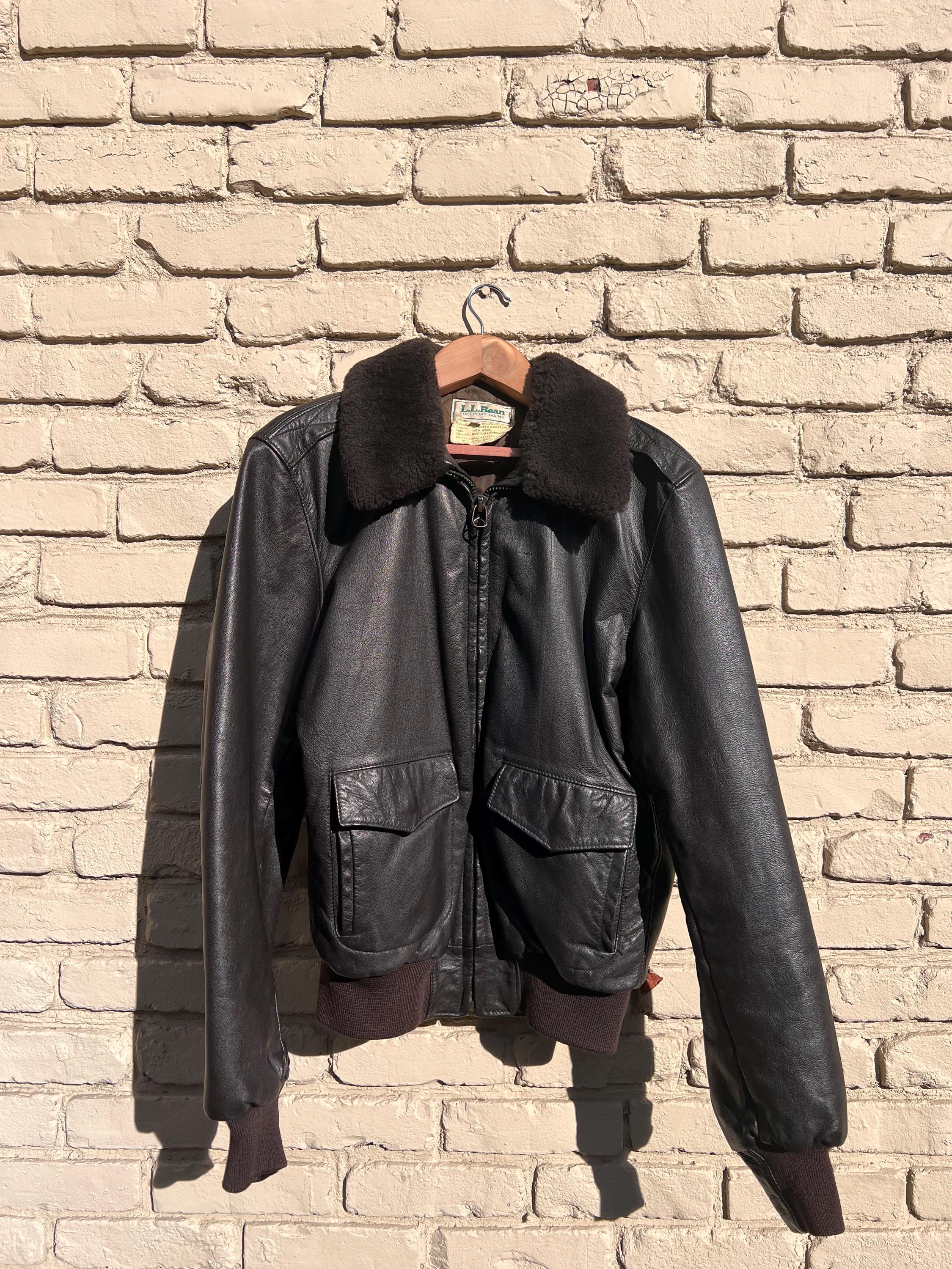 Ll Bean Leather Jacket - Etsy Ll Bean Leather Jacket - Etsy