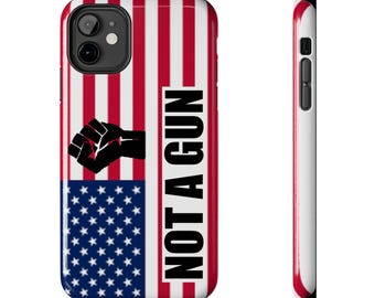 Raised Fist American Flag Phone Case - Social Justice Protest Gear