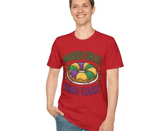 Mardi Gras King Cake T-Shirt | New Orleans Carnival Tee
