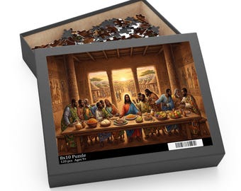 Sunset at the Lord's Table Puzzle | Black History Jigsaw, Religious Wall Art