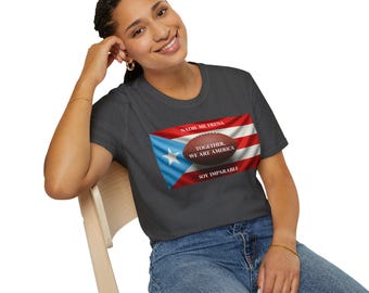 Benito Bowl Puerto Rican Flag Together We Are America T-Shirt | Soy Imparable