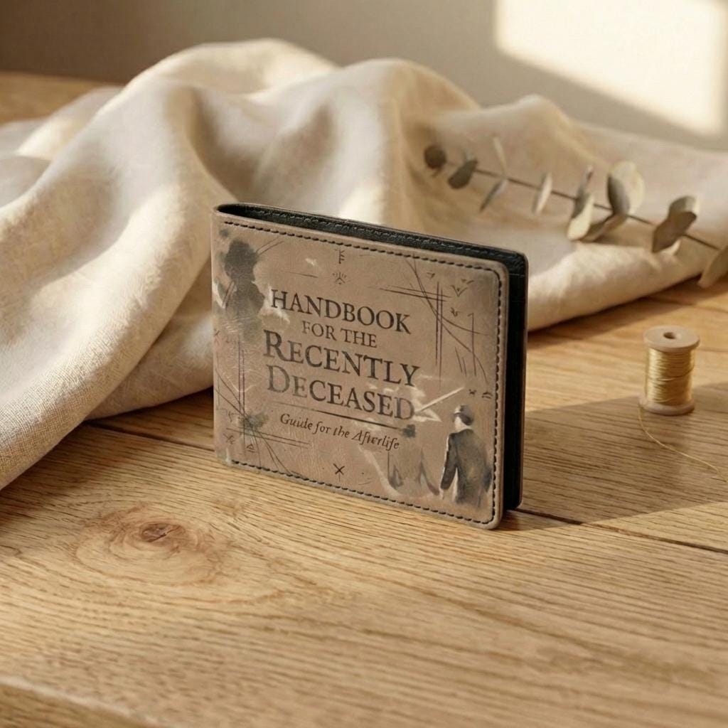 Handbook for the Recently Deceased Mini Book Wallet, Literary Book ...