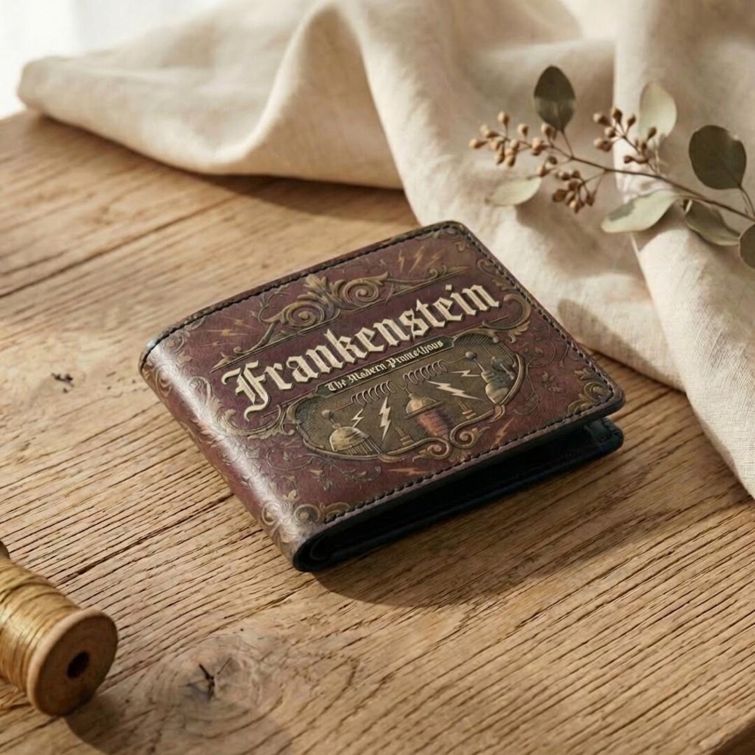 Frankenstein Mini Book Wallet, Literary Book Wallet Card Holder for ...