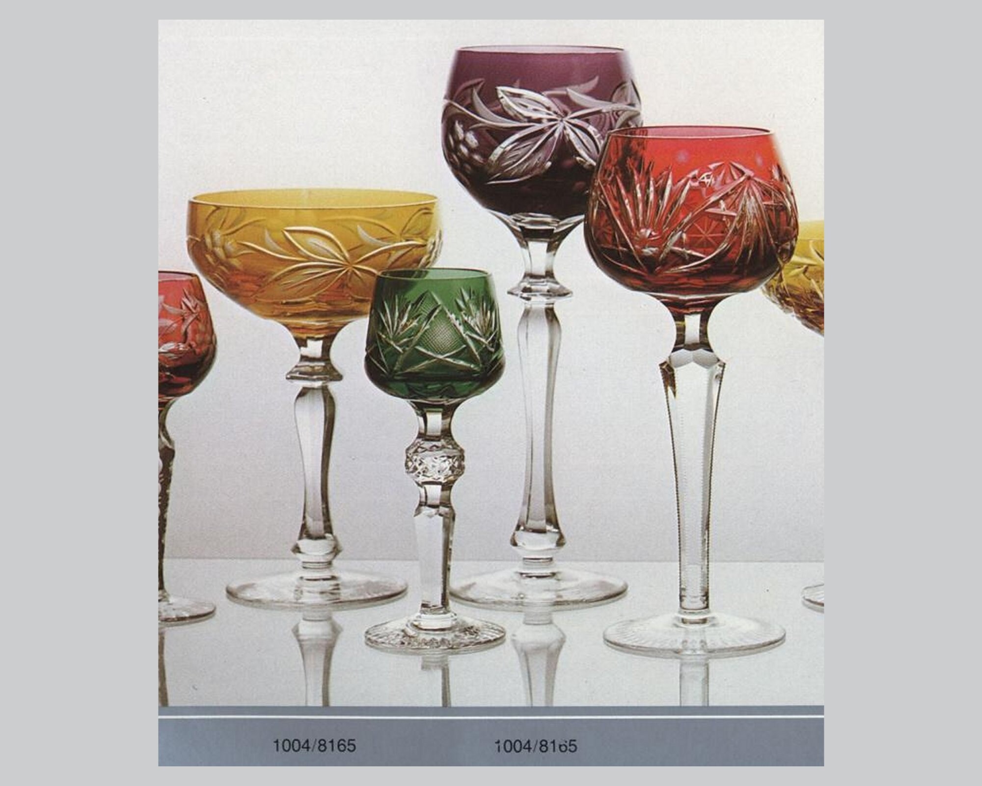 2 unique Wine Glass Goblet Blue/beige/burgundy pottery Glazed stem & Base  8