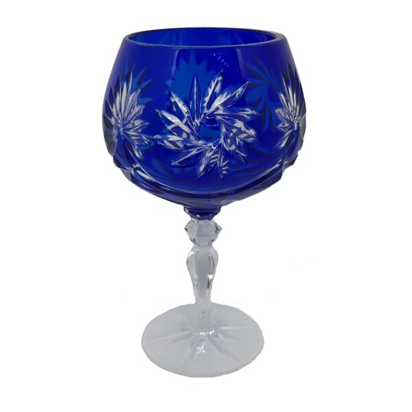 Cobalt Blue Cut to Clear Glass Etsy