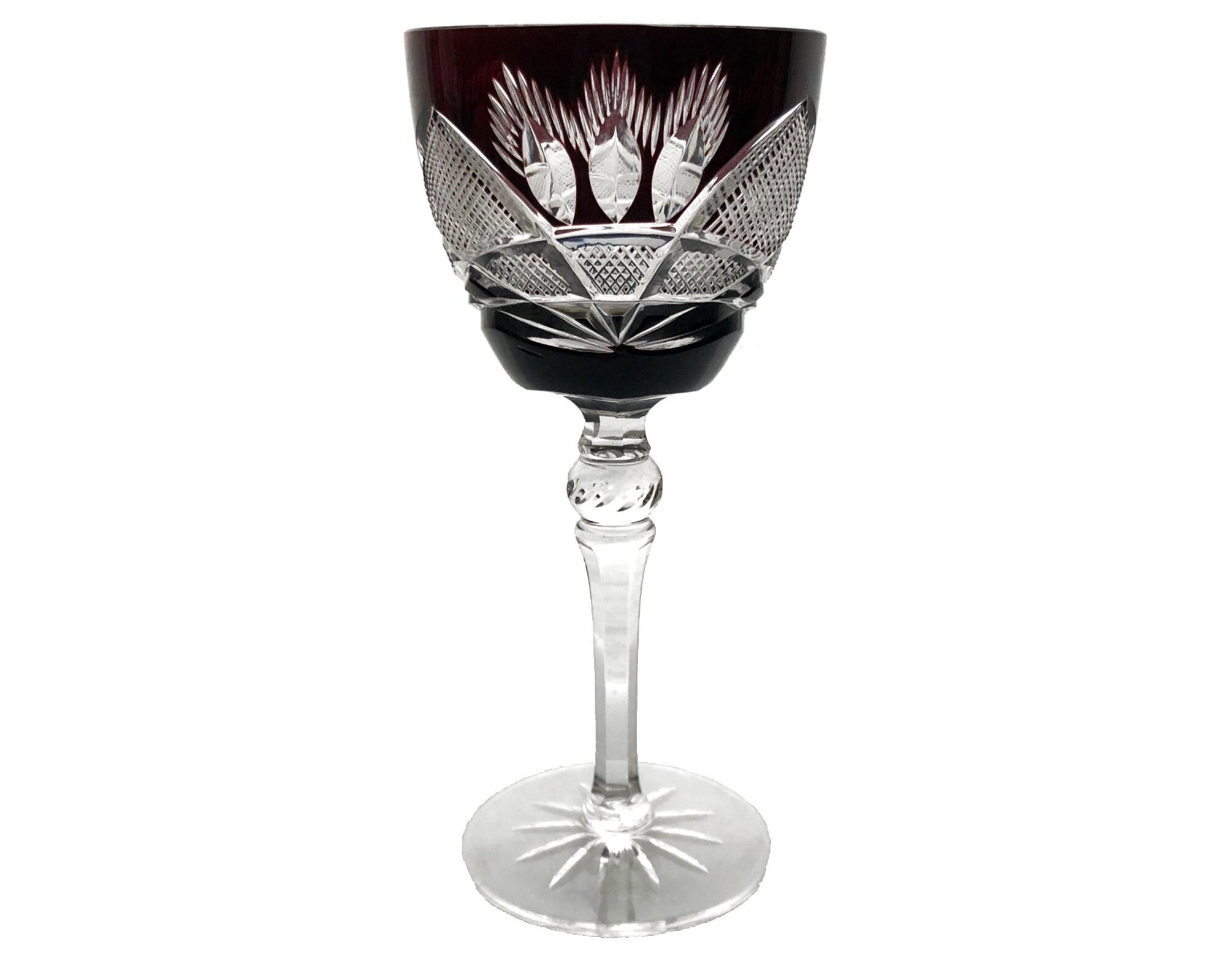 Verre à vin en cristal sans plomb avec nœud noir et rouge, gobelet