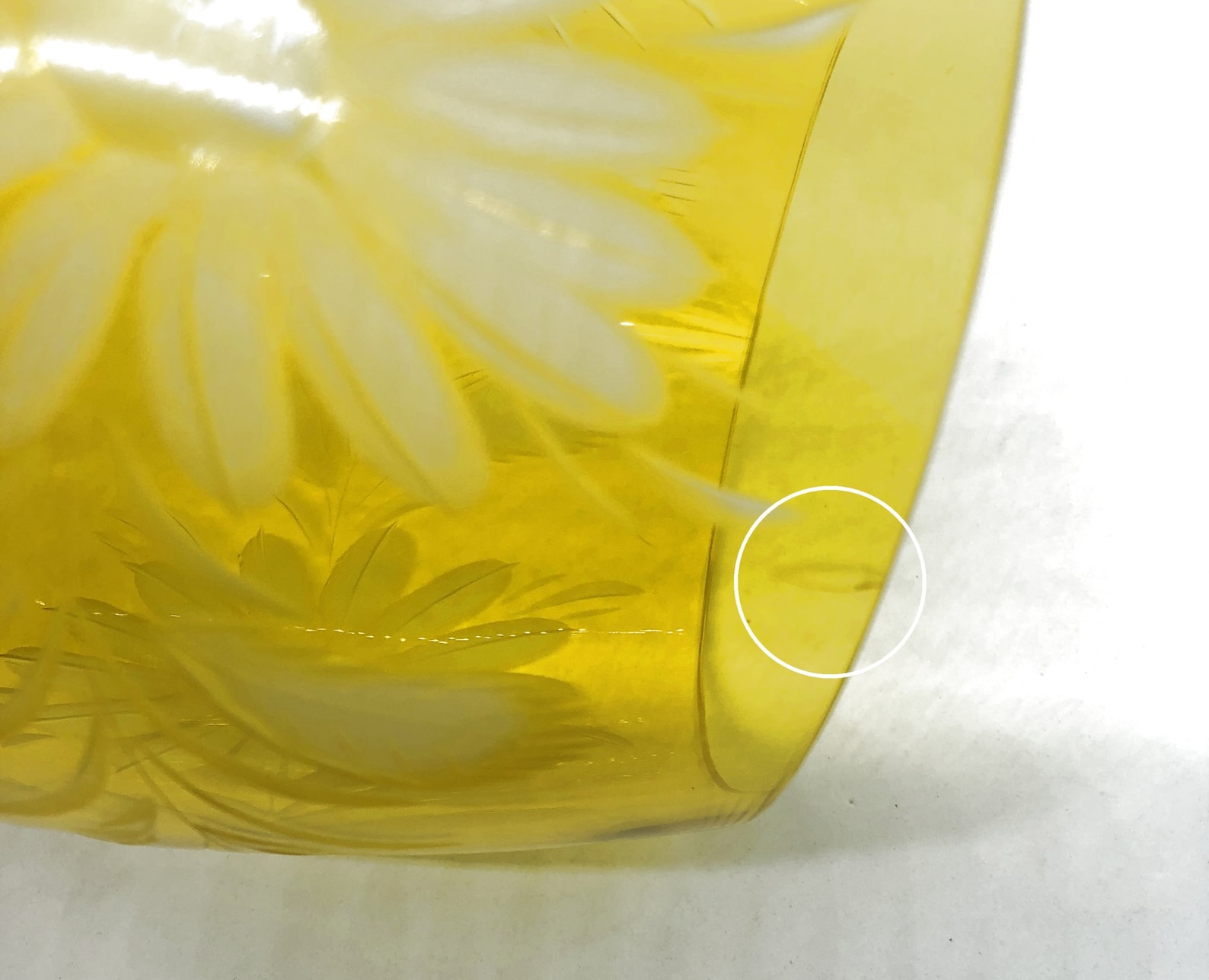 Fine LEMON YELLOW Footed Rose Bowl Glass Vase Cuttoclear 24 Etsy