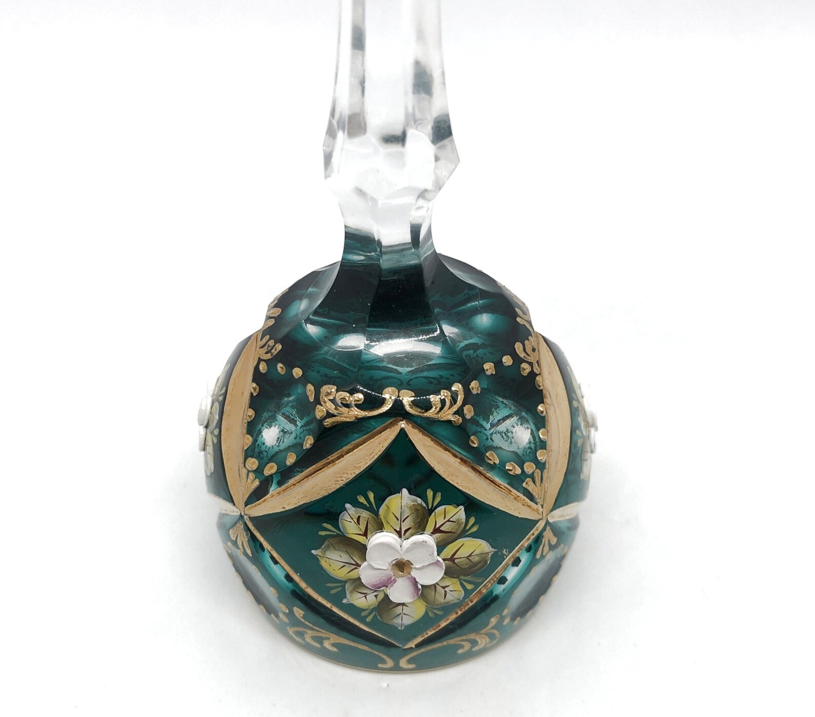 Vintage TEAL TURQUOISE Cordial Glass Hock Cuttoclear 24 Etsy