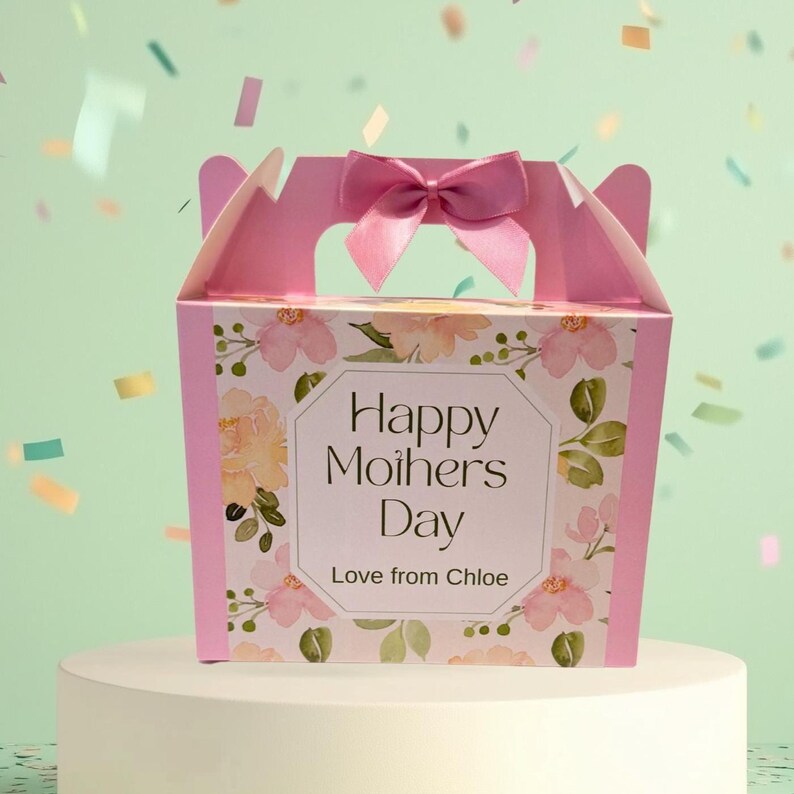 Personalised Mothers Day Gift Box | Luxury Ribbon Keepsake for Mum ...