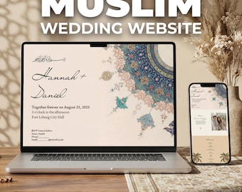 Islamic wedding website | Save the date | Itinerary | Muslim event planner
