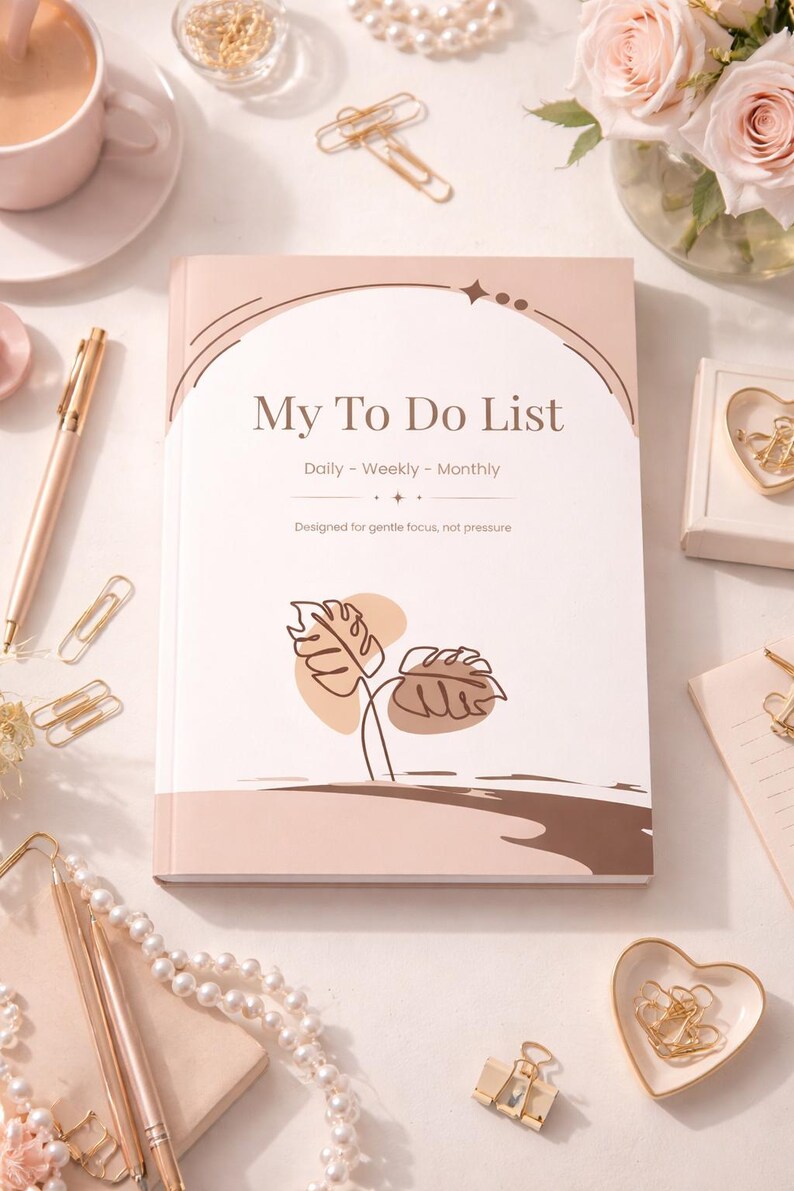 Daily Weekly Monthly To-do Planner Printable PDF - Etsy
