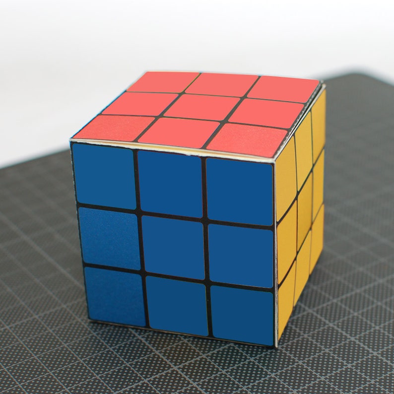 Printable Blank Rubik's Cube Instant Download, 2.5" Rubik's cube