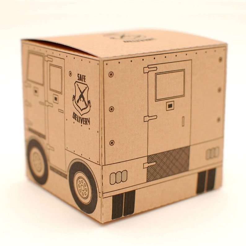 Armoured Delivery Fun Gift Box, Instant Download Etsy