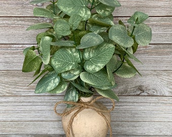 Farmhouse Eucalyptus Vintage Vase Arrangement