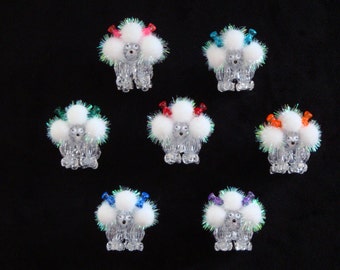 Miniature Poodle Dog Figurine Statue