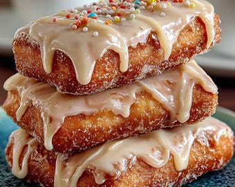 Barras de donut de arce horneadas suaves