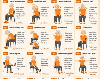 30 Day Chair Yoga For Seniors | home workout | gym | exercise