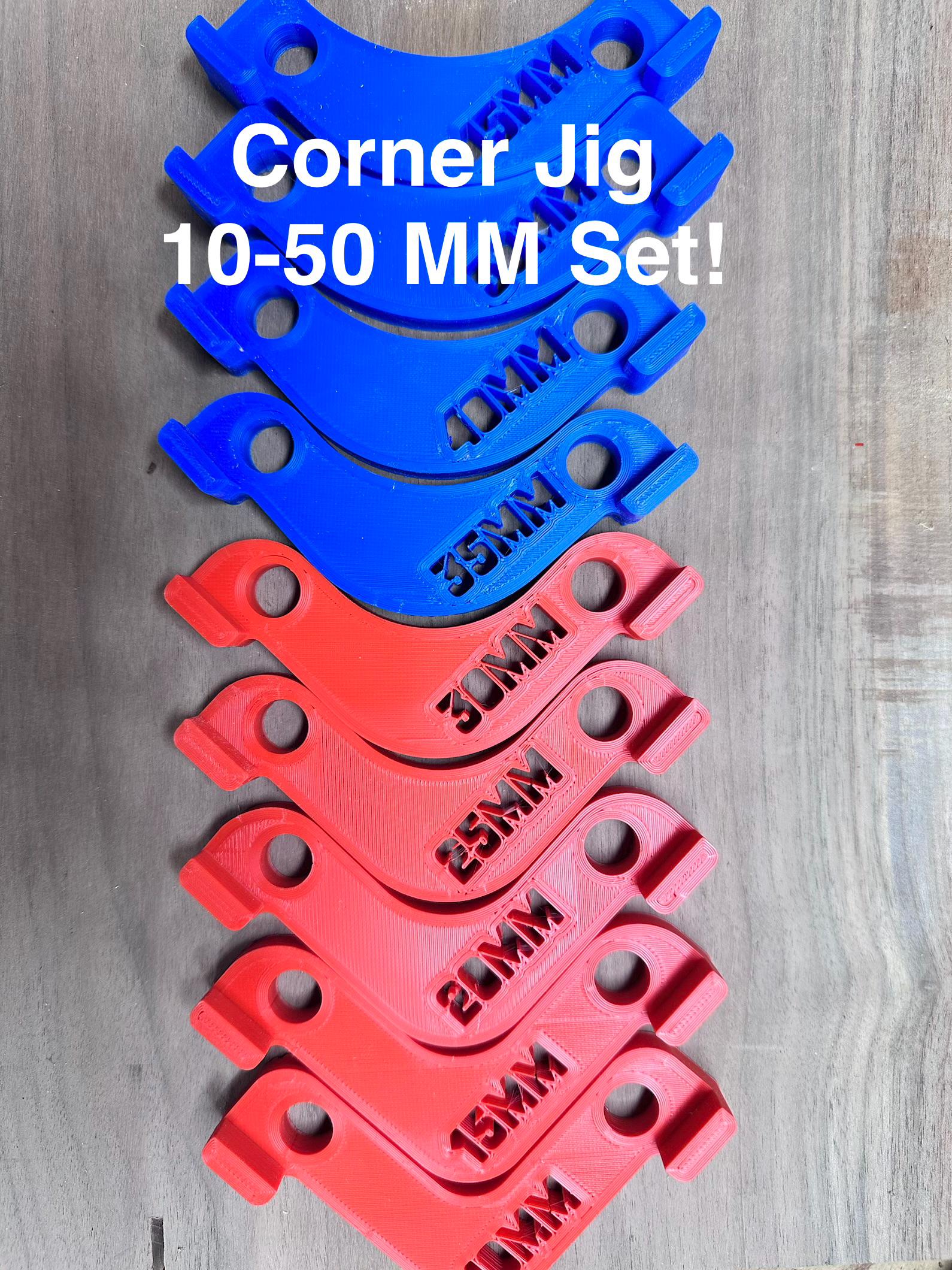 3D Printed Corner Router Jig Set | Metric Woodworking Rounding Tool | 9 ...