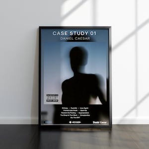 Daniel Caesar Poster | Case Study 01 Print | Music Poster | 4 Color | Album Cover Poster | Wall Decor Poster, Large Poster Print, Music Gift