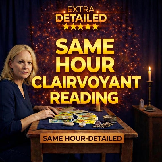 Same Hour Clairvoyant Reading, Honest Guidance, Love, Career & Life, Written Reading