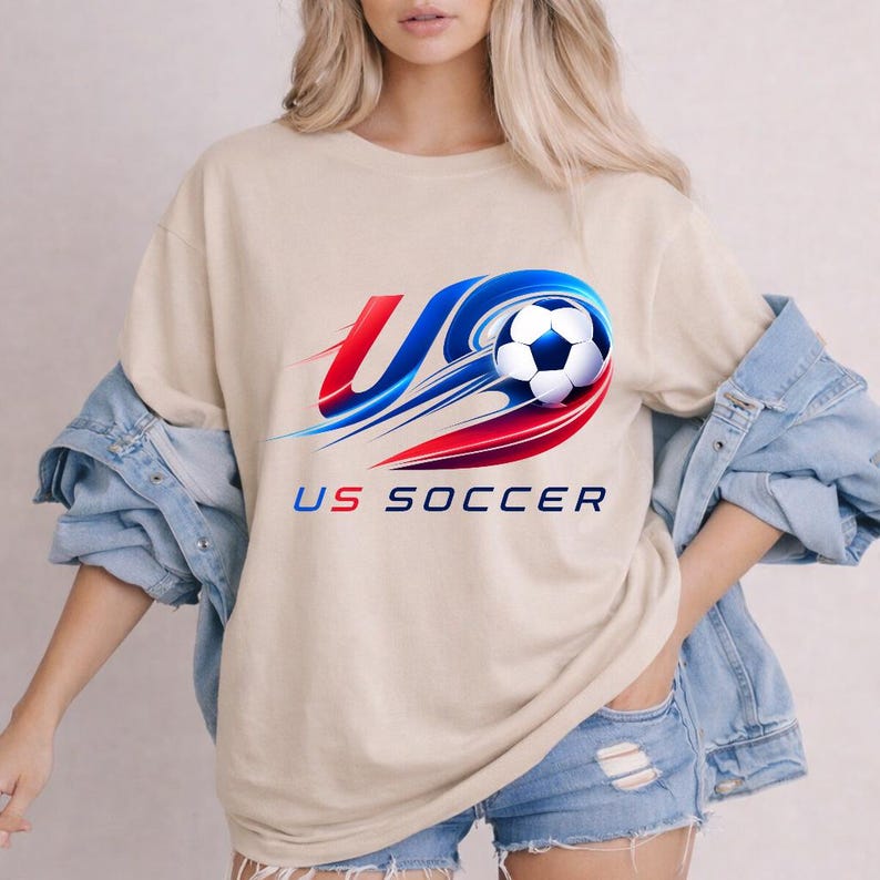 USA Soccer Retro Shirt, USA Soccer World Vintage  Shirt, United States Football Tee, Soccer Fan Gift, US Soccer Gift Unisex T-Shirt