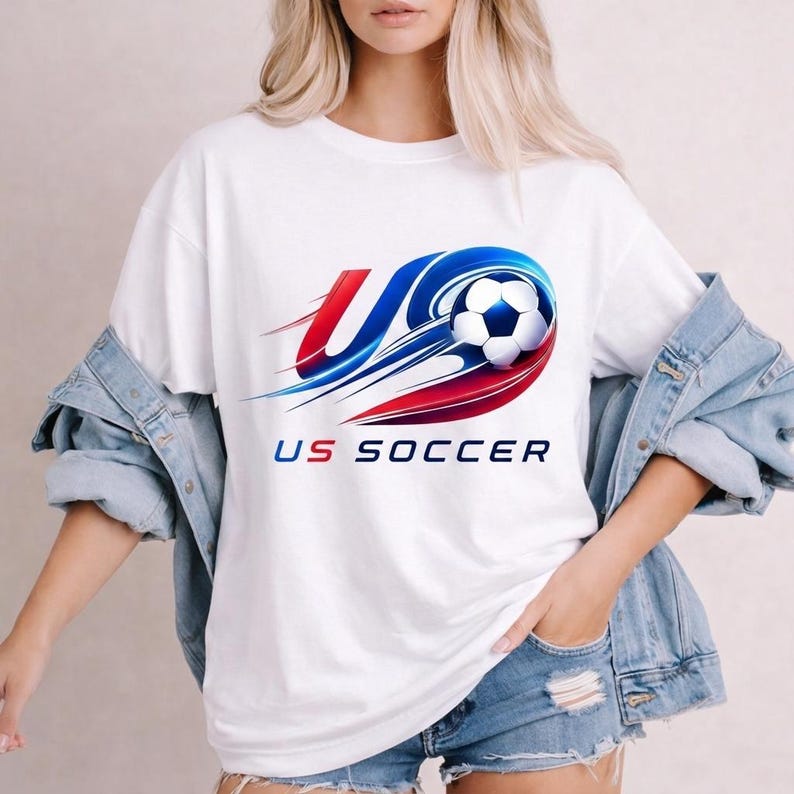 USA Soccer Retro Shirt, USA Soccer World Vintage  Shirt, United States Football Tee, Soccer Fan Gift, US Soccer Gift Unisex T-Shirt