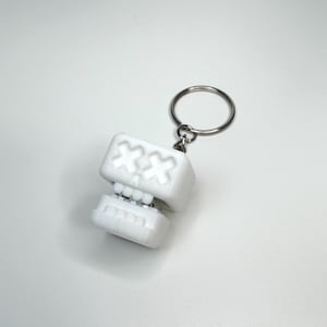 Skull Figet Clicker Keychain