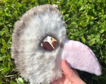 Barn owl therian half mask (willing to modify)